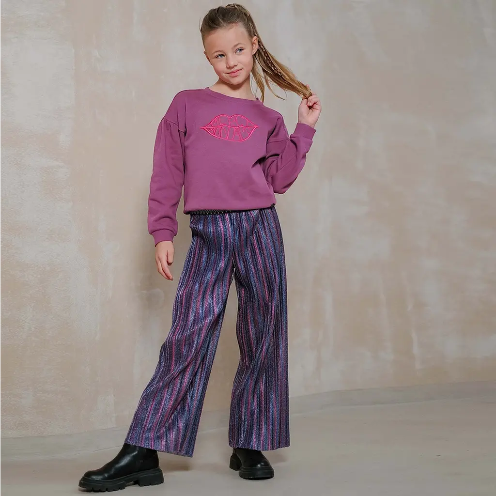 Broek Folly plissé glitter (multi)