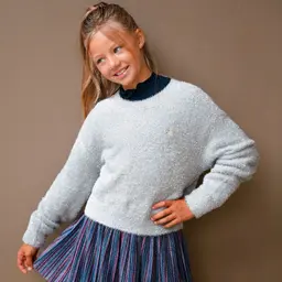 Zacht gebreide trui Do (silver)