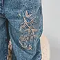 Your Wishes Jeans Flower wide fit (medium blue)