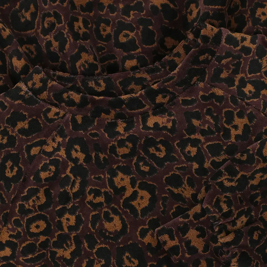 Jurk velvet (velvet leopard)