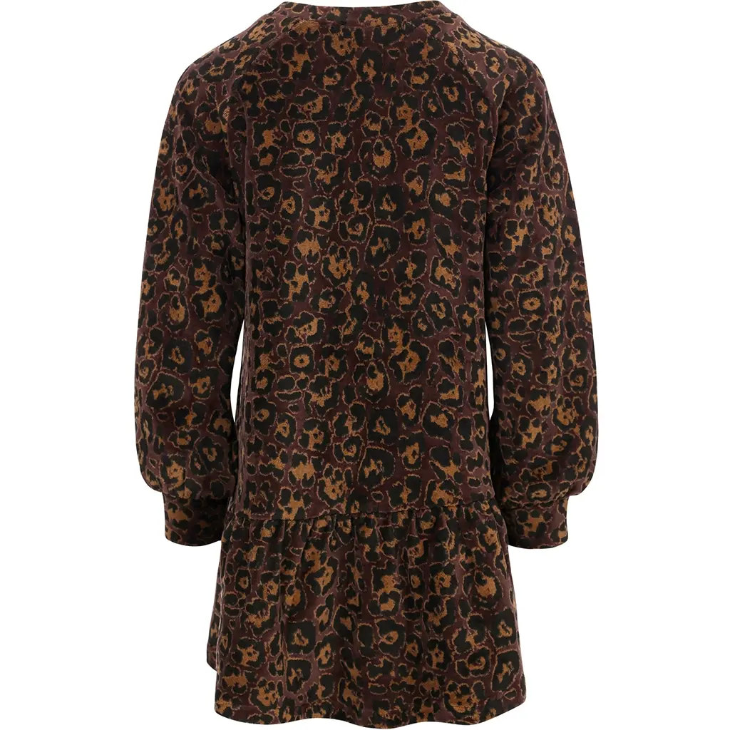 Jurk velvet (velvet leopard)