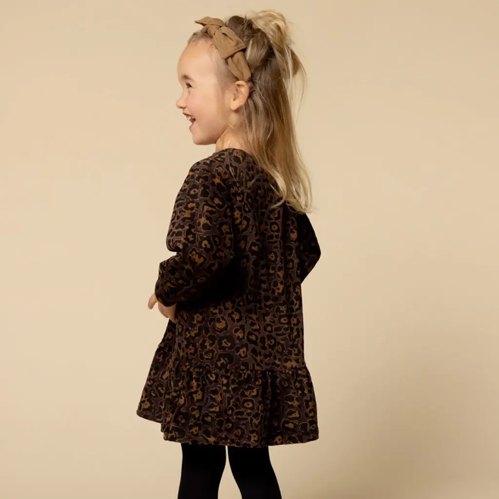 Jurk velvet (velvet leopard)