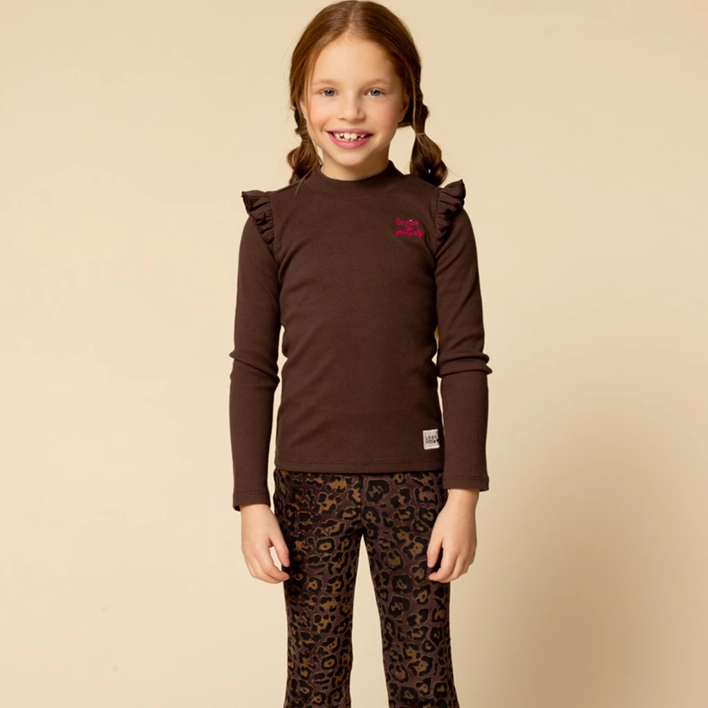 Looxs-collectie Longsleeve (dark brown)
