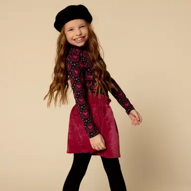 Rokje velvet (pink rose)