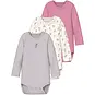 Name It Drie rompertjes Flower (jet stream/lilac marble/cashmere rose)