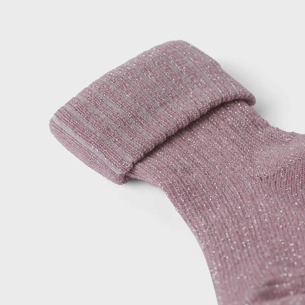 Sokjes glitter Nobba (keepsake lilac)