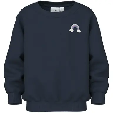 Trui sweat Vallene (navy blazer rainbow)