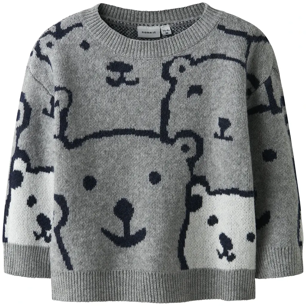 Gebreide trui Sauel (grey melange)