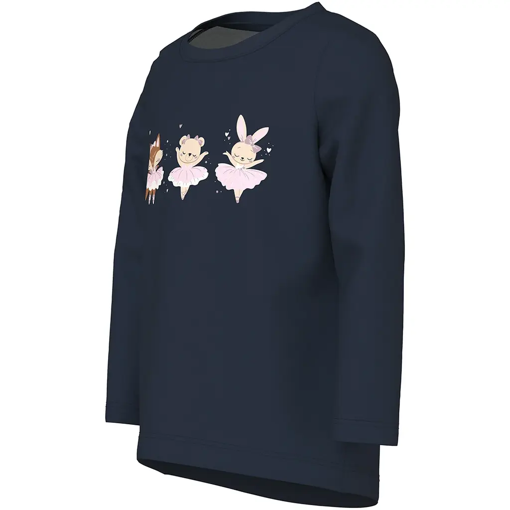 Longsleeve Vix (navy blazer animal ballerinas)
