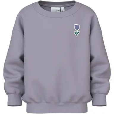 Trui sweat Vallene (lavender gray tulip)