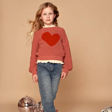 Gebreide trui (velvet rose)