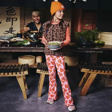 Broek FLARED Sille (sorbet pink)