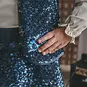 Your Wishes Gilet velvet sequin (insignia blue)
