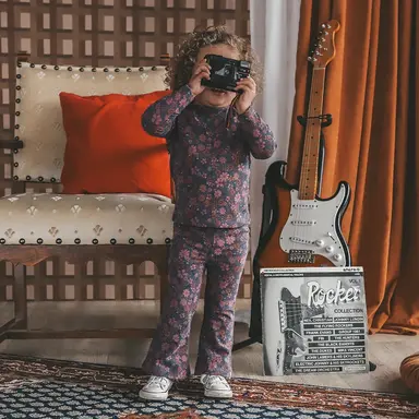 Broek flared (multicolor)