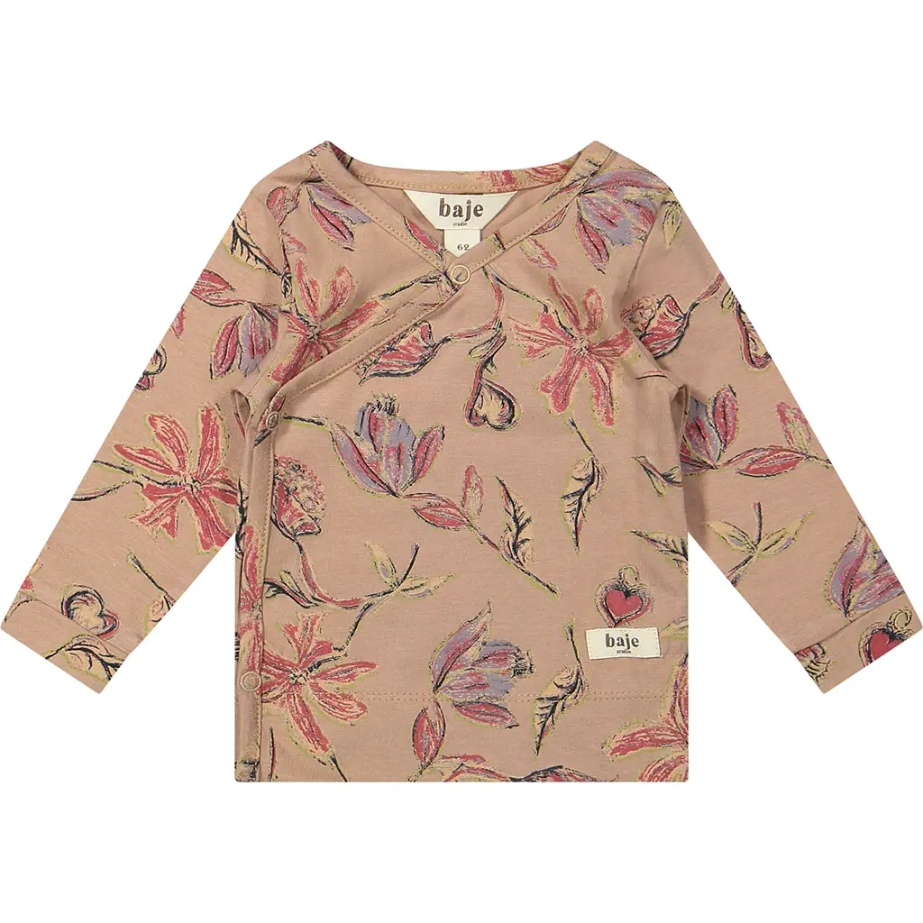 Omslagshirtje Lyz (peach almond aop)