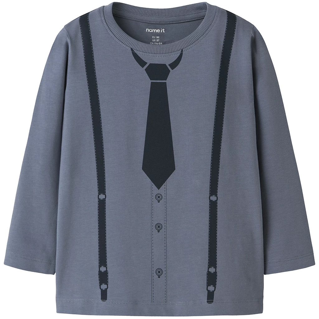 Name It-collectie Longsleeve Ryder (flint stone)