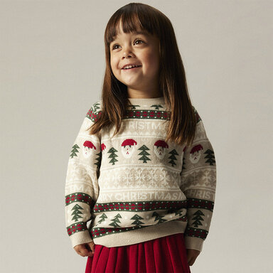 KERST gebreide trui Rastokka (peyote)