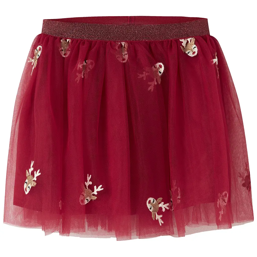 KERST rokje tulle Veross (jester red reindeer)