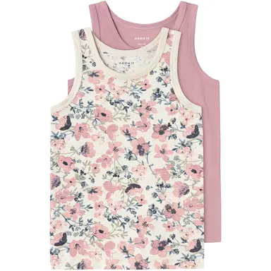 Twee hemdjes Flower (nostalgia rose)