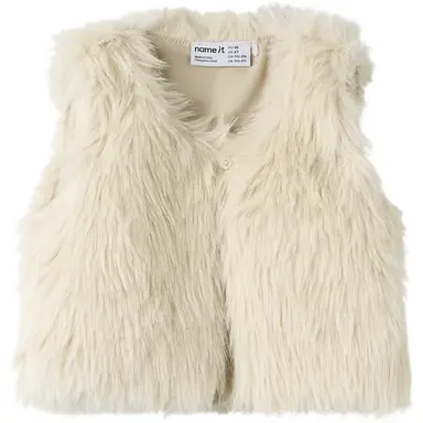 Gilet fake fur Sully (cement)