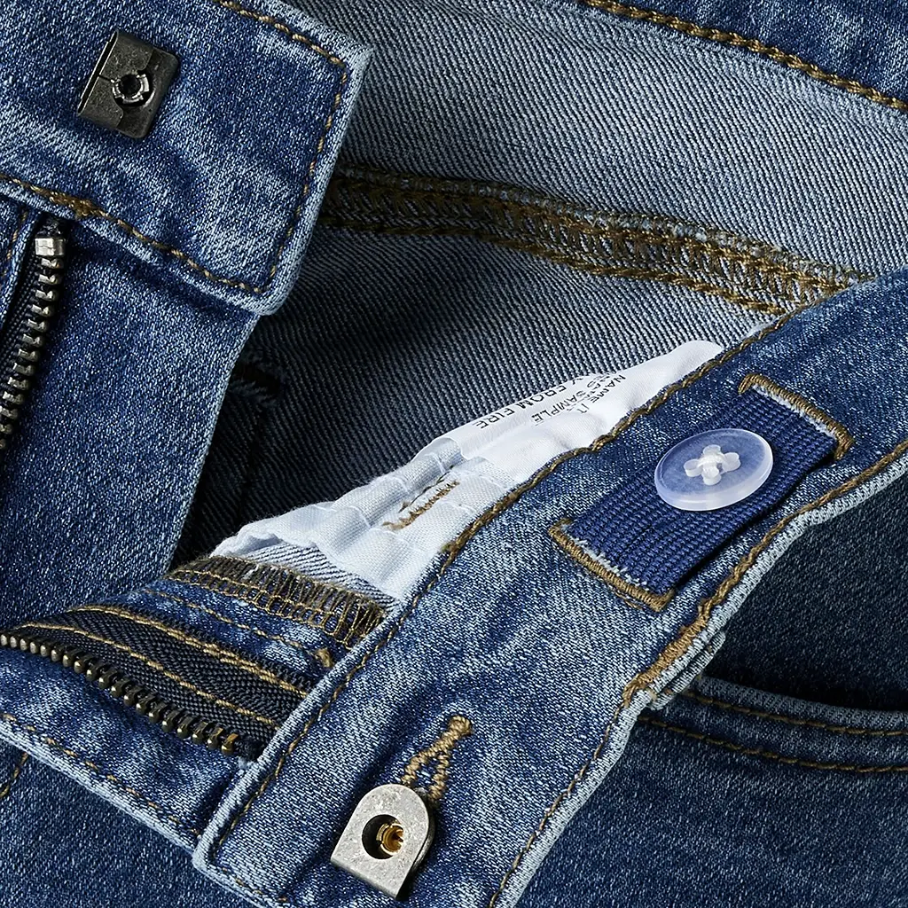 Jeans WIDE LEG Rose (medium blue denim)