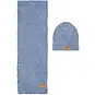 Nono Set gebreide sjaal en muts Rana (blauw)