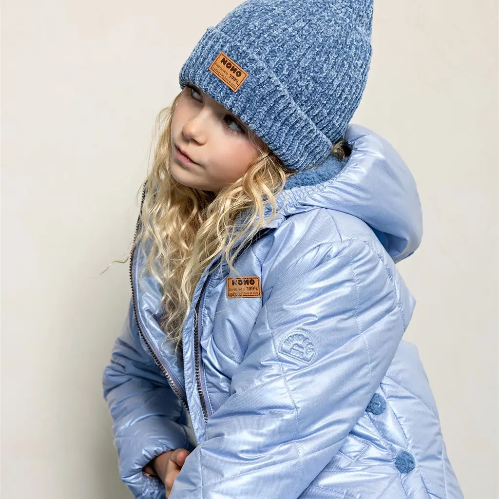 Set gebreide sjaal en muts Rana (blauw)