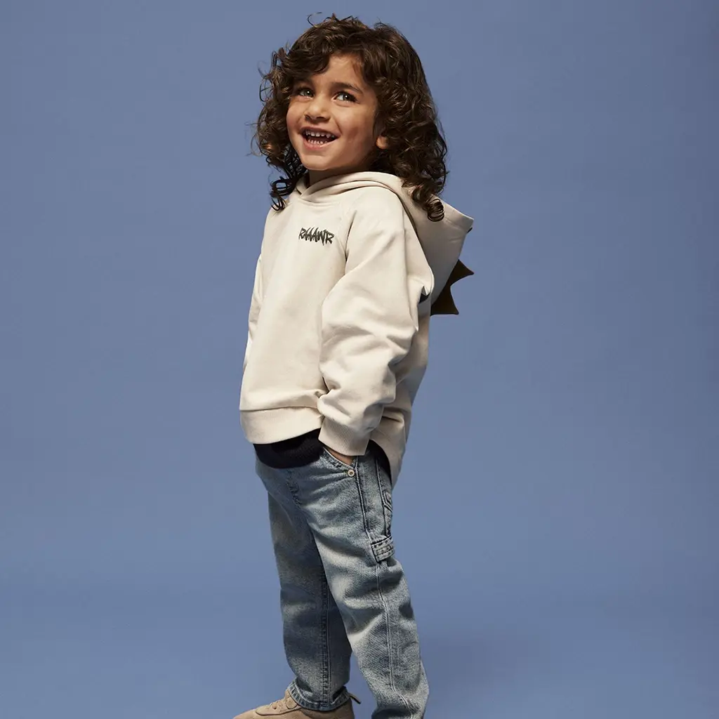 Trui sweat hoodie Bentu (pumice stone)