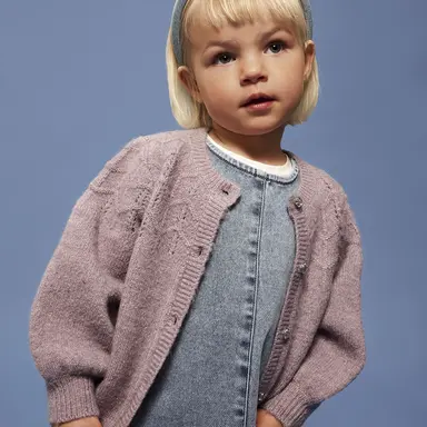 Gebreid vestje Batrilla (lavender gray)