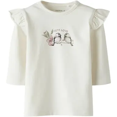 Longsleeve Birdy (cloud dancer)