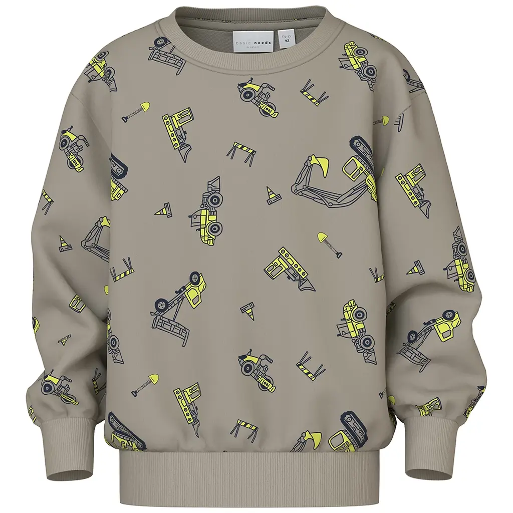 Trui sweat Vildar (vintage khaki excavator)