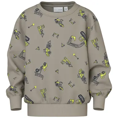 Trui sweat Vildar (vintage khaki excavator)