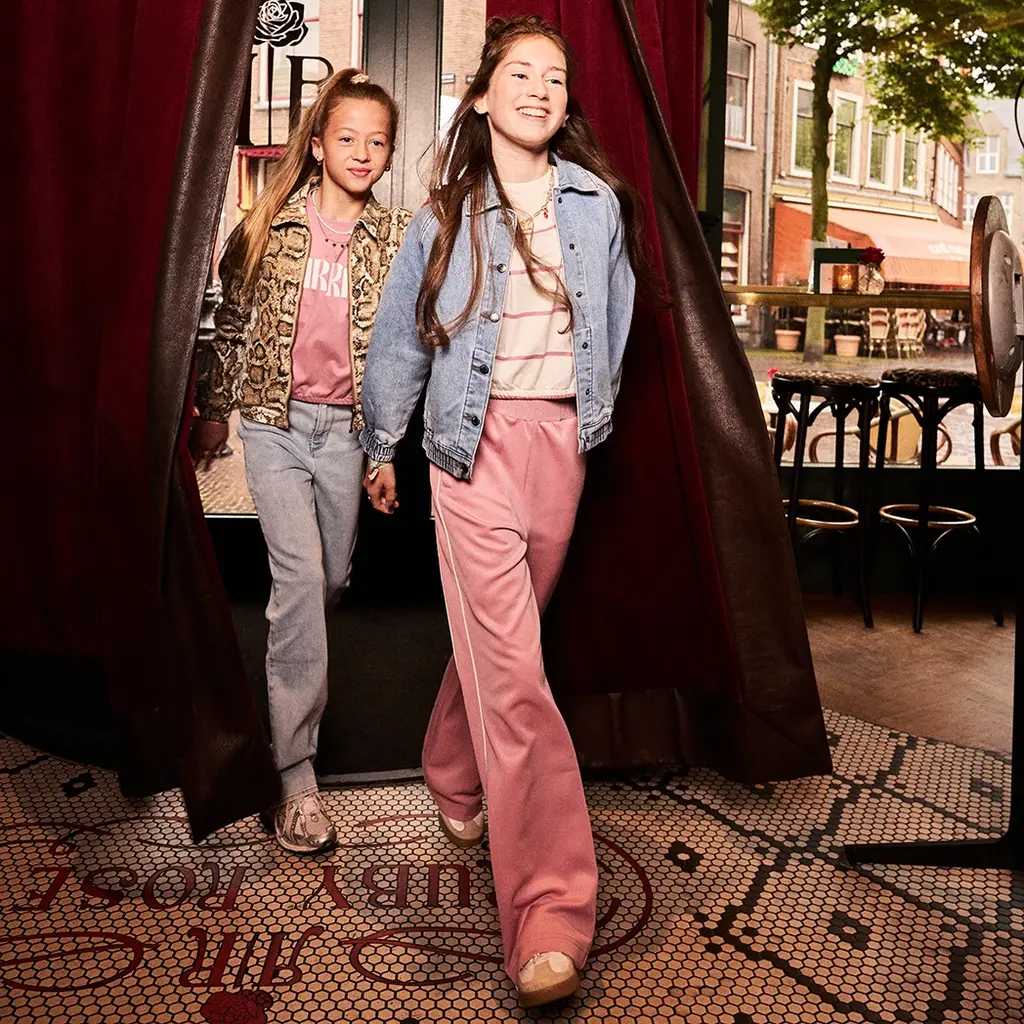 Broek wide fit (lilas)