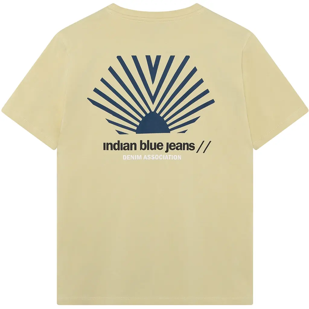 T-shirt backprint loose fit (dusty yellow)