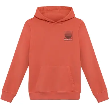 Trui hoodie backprint washed (lantana)