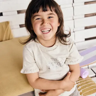 T-shirt (creme grey melange)