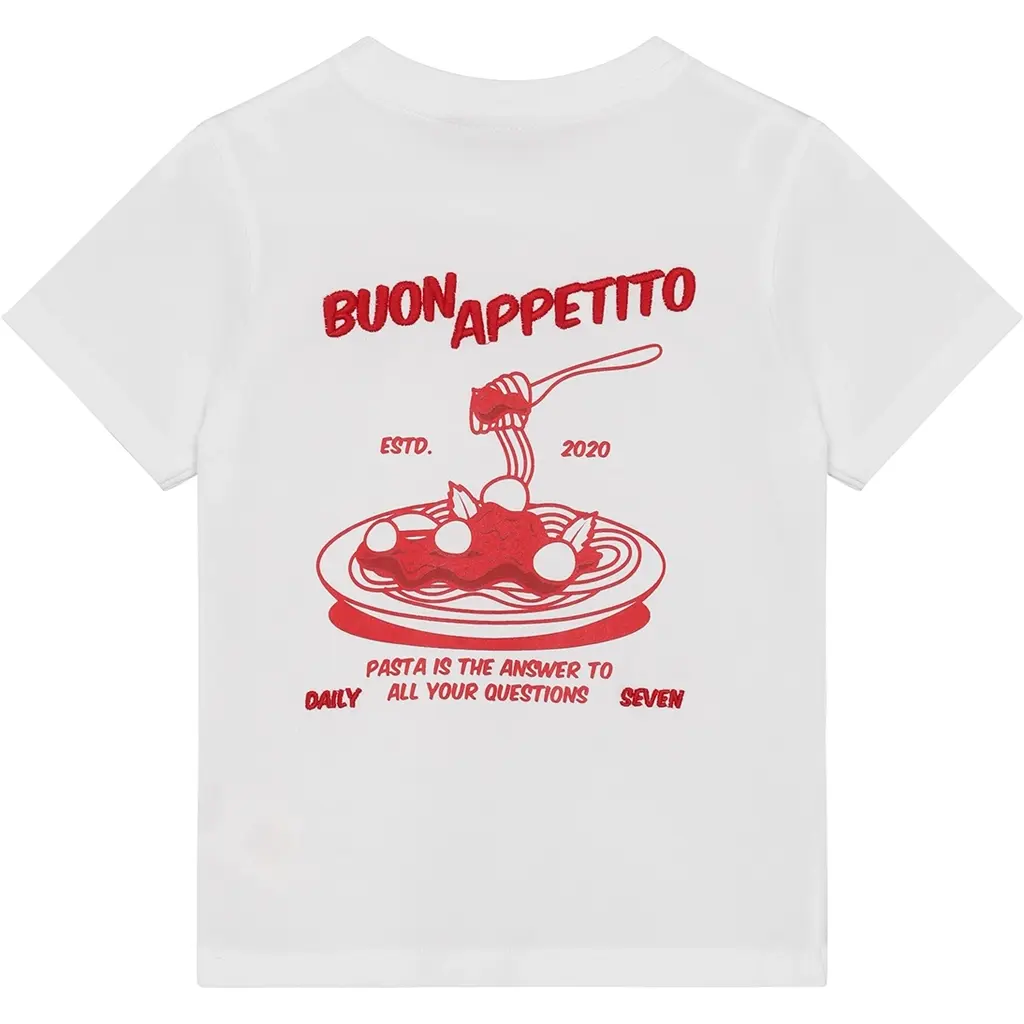 T-shirt oversized backprint (egret)