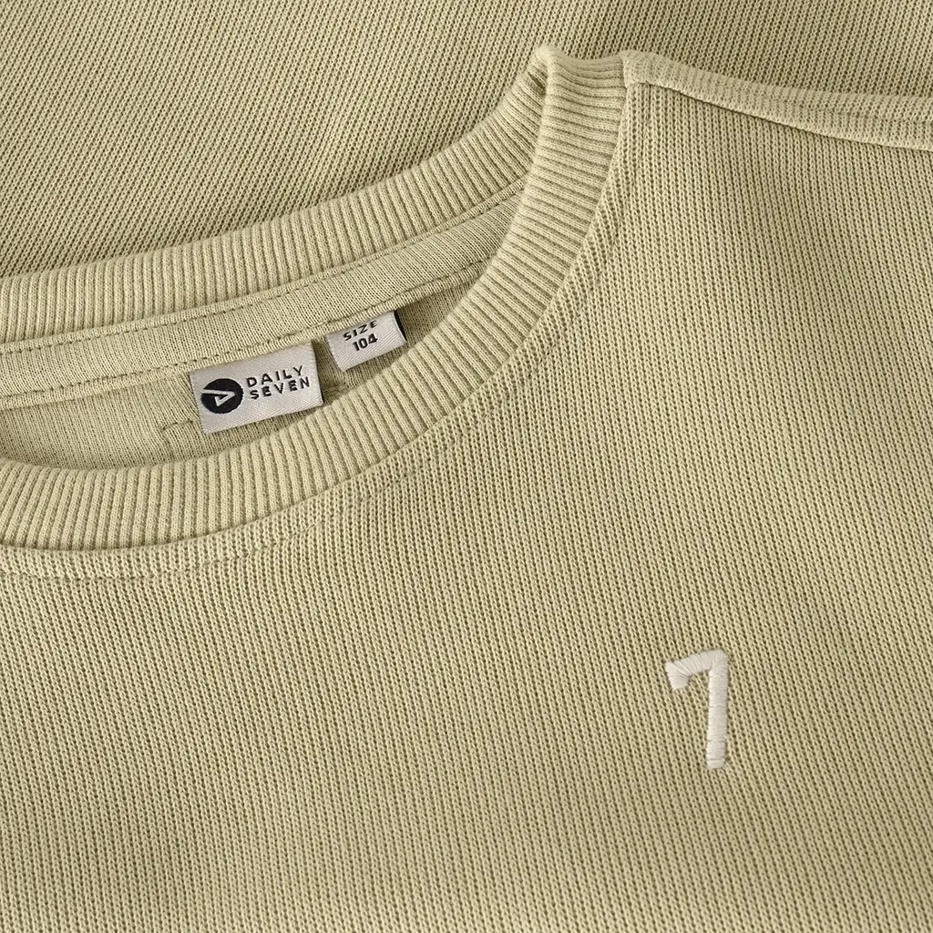 Trui oversized tape (pale olive green)