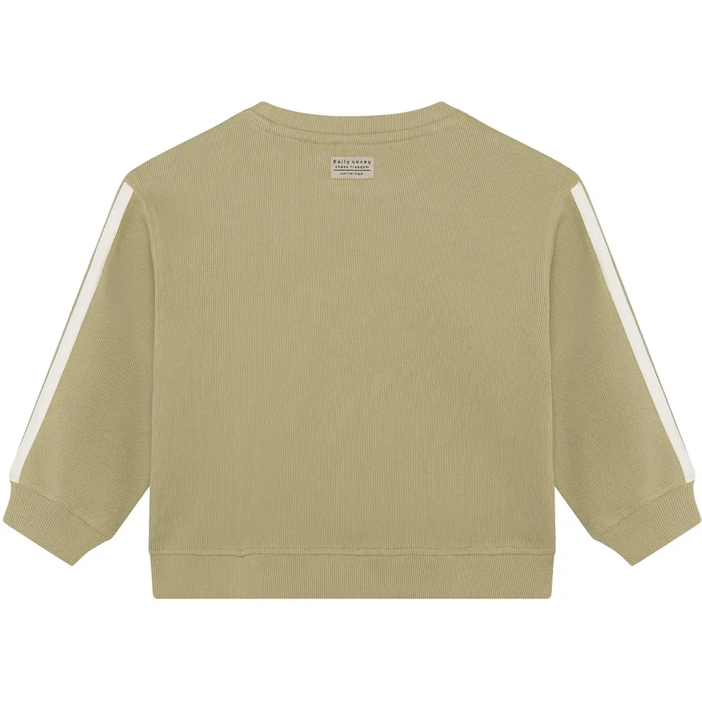 Trui oversized tape (pale olive green)
