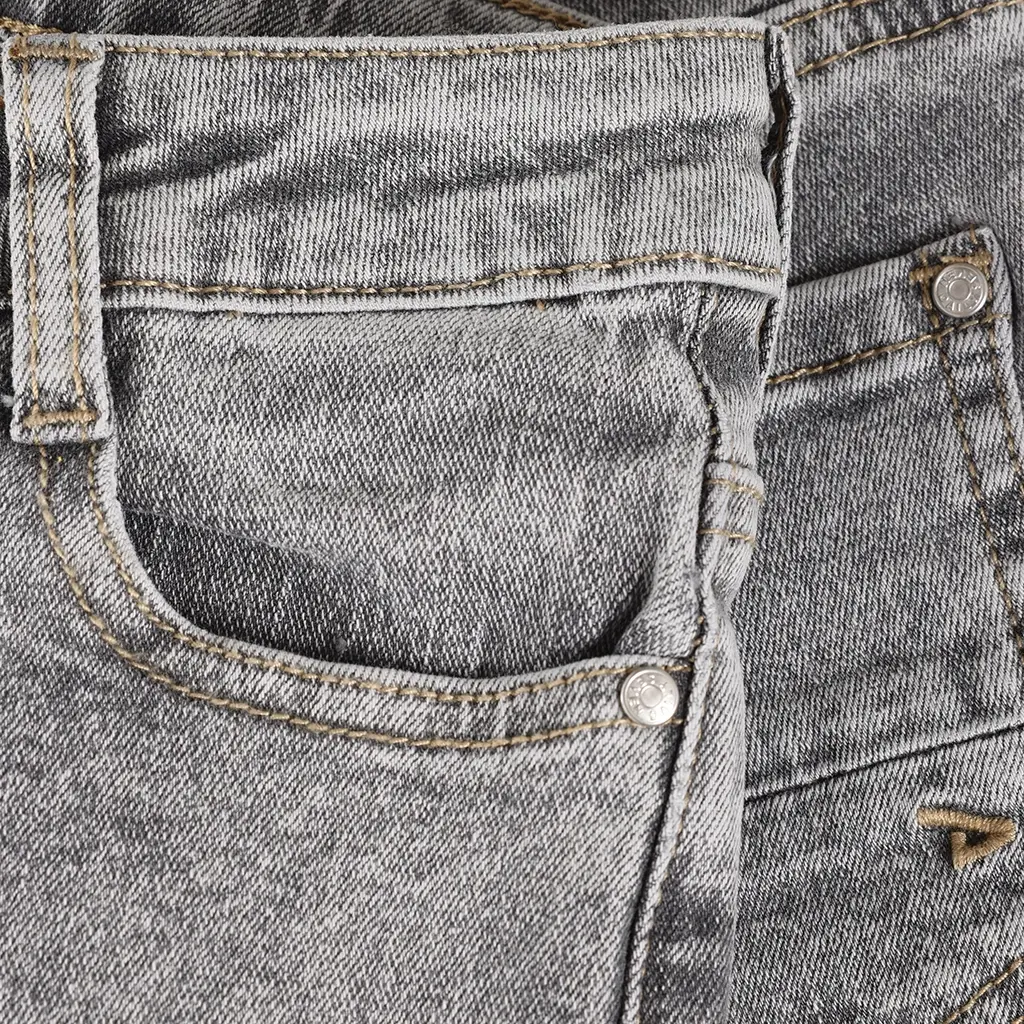 Spijkerbroek straight fit (grey denim)