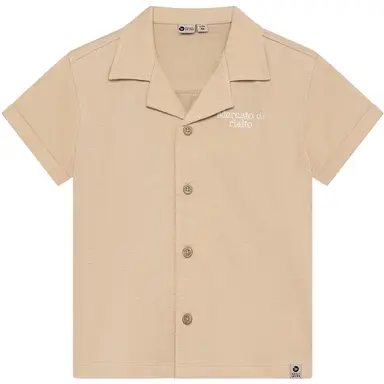 Overhemd Backprint (latte sand)