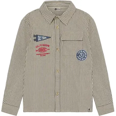 Overhemd stripe (egret)