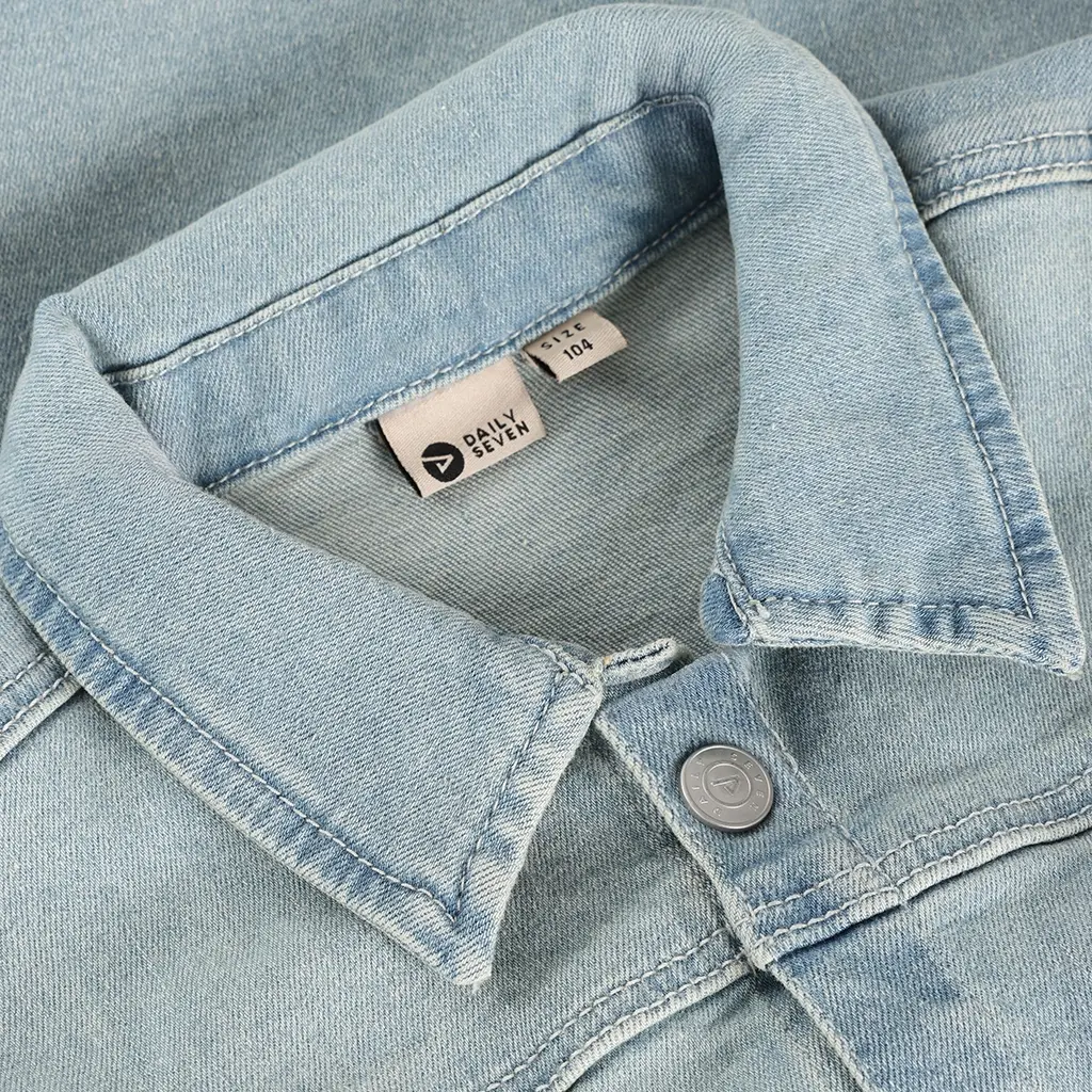 Spijkerjas Backprint (medium blue denim)