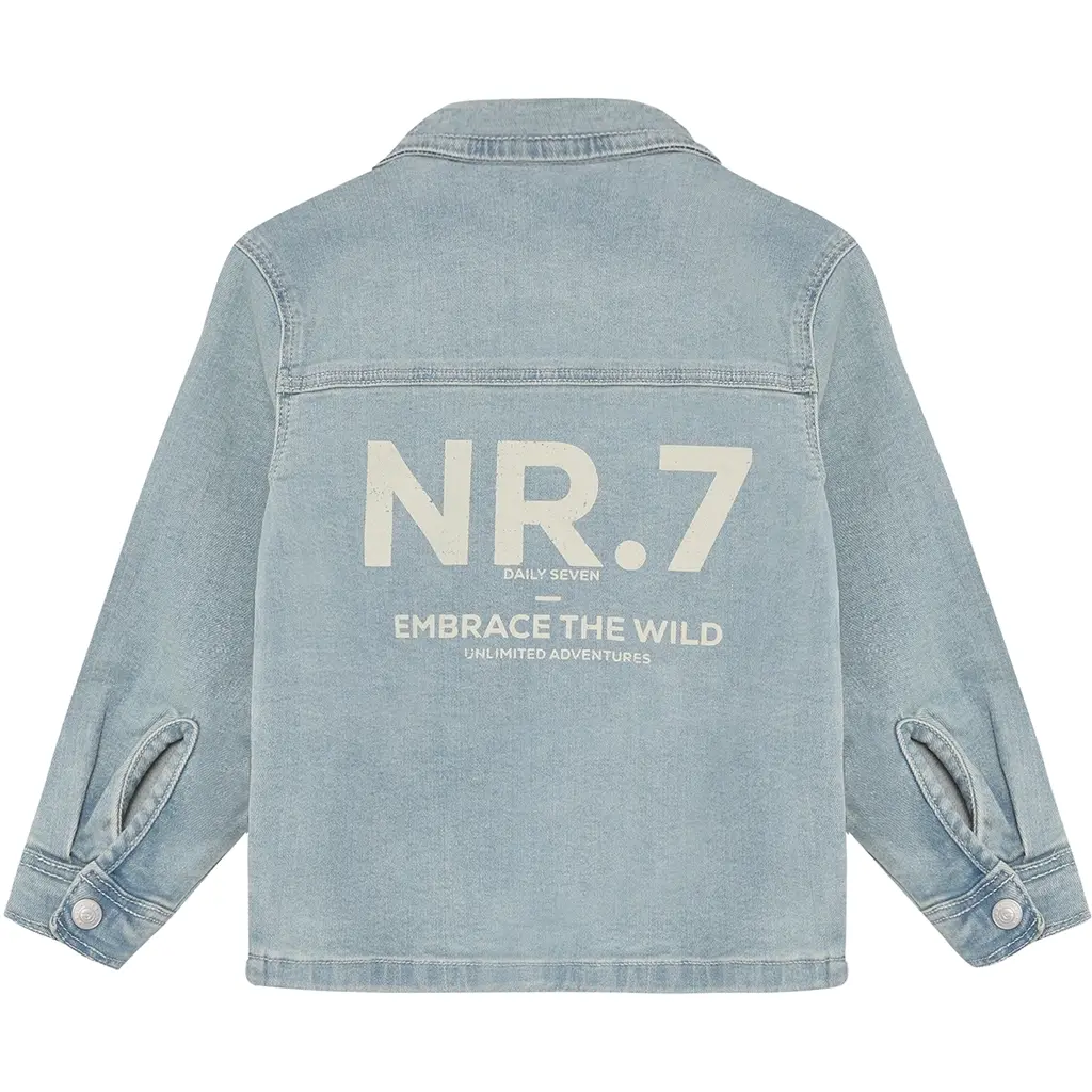Spijkerjas Backprint (medium blue denim)