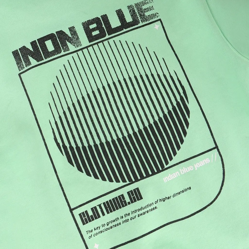 Trui backprint washed (fresh green)