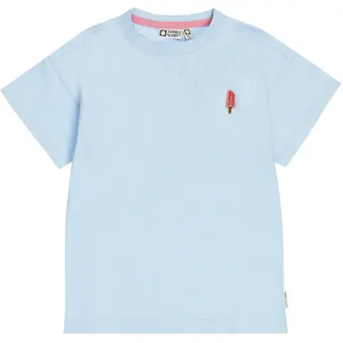 T-shirt Poppi backprint (blue bell)