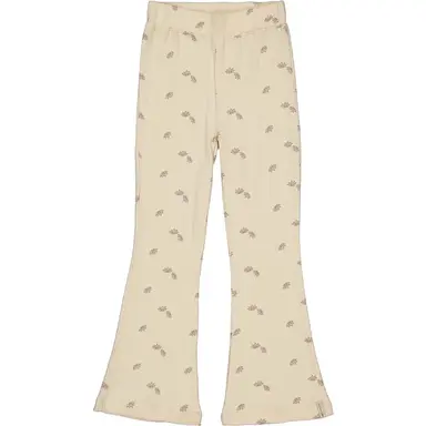 Broek flared Bonnie (aop sand flower)