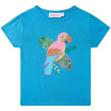 T-shirt Lenthe pailletten (blue)