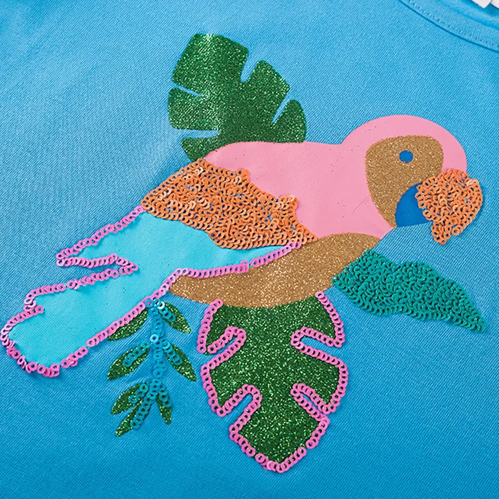 T-shirt Lenthe pailletten (blue)