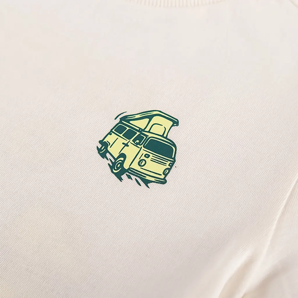 T-shirt Isaac backprint (ecru)